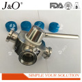 Sanitary Stainless Steel New Type 4 Way Ball Valve